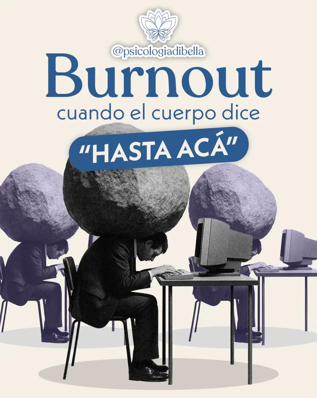 Carrusel sobre ansiedad y burnout — Ariana Dibella